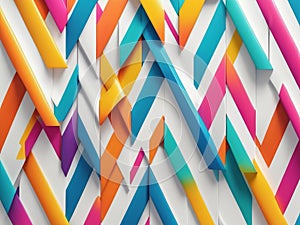 Vibrant Summer Style Dynamic Zigzag Patterns Elevate Design for WarmWeather Looks