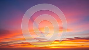 Vibrant Sunset Sky with Dramatic Clouds and Rays of Light