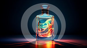 Vibrant Contigo Tritan Bottle On Dark Background With Photorealistic Fantasy photo