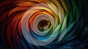 vibrant swirling colorful abstract art