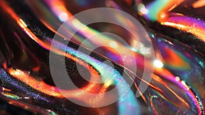 Vibrant swirls of abstract light creating dynamic colorful patterns in mesmerizing visual display
