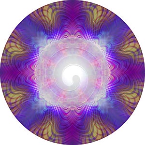 Vibrant Symmetrical Eastern Meditation Mandala