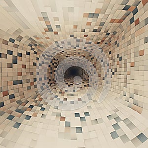 Vibrant Tattersall Pattern In 3d Perspective With Colors photo