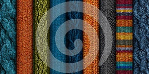 Vibrant Textile Textures A Collection of Rich Colors and Patterns