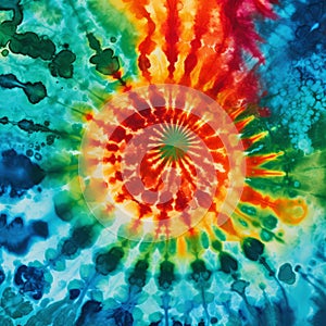 Vibrant Tie-dye Pattern: Precisionist Spiral Group photo