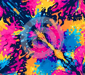 Vibrant TieDye Pattern Psychedelic Background Texture for Design Projects