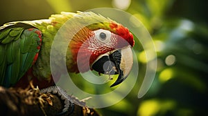 Vibrant Tropical Bird Art: Stunning Vray Tracing Digital Art Techniques photo