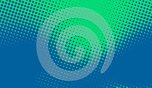 Blue and Green Halftone Gradient Background