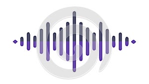 Abstract sound wave visualization, audio and digital communication vector design Generative AI