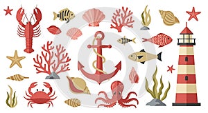 Nautical Vector Illustration Set