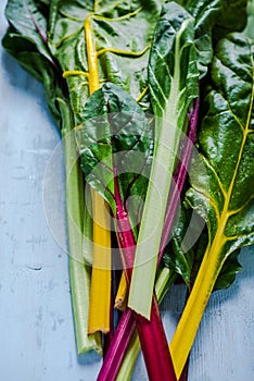 Vibrant vegetable, swiss rainbow chard