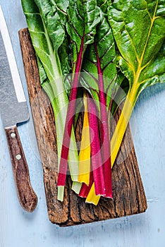 Vibrant vegetable, swiss rainbow chard