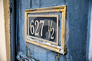 A Vibrant Vintage House Number