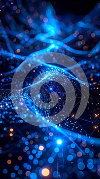 Glowing Digital Energy Waves in a Quantum Field