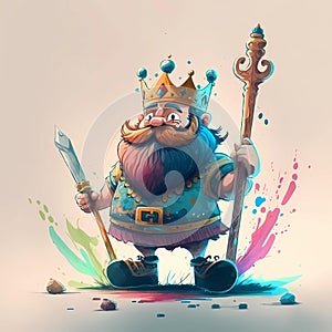 Cheerful Watercolor Cartoon Drawings: Brightness and Joy on Paper photo