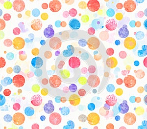 Vibrant Watercolor Circles Background Pattern