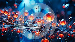 Vibrant Wave of Light on Black Background