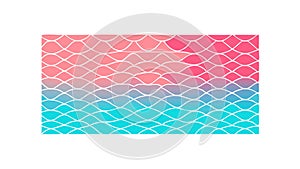 Vibrant Wavy Gradient Pattern Abstract Design, vector design Generative AI