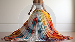 Vibrant Wedding Dress Inspired By Mandy Disher\'s Artistic Style