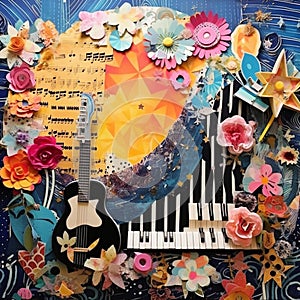 Vibrant and Whimsical Scrapbook Symphony