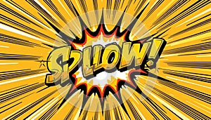 Comic Book Style Explosion with Splat Text Effect