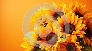 vibrant yellow orange background