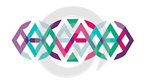 Vibrant Zigzag Geometric Pattern for Dynamic Backgrounds, vector design Generative AI