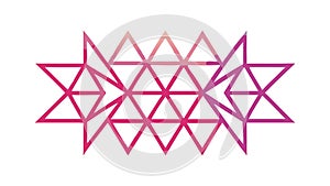 Vibrant Zigzag Geometric Pattern with Interlocking Triangles, vector design Generative AI