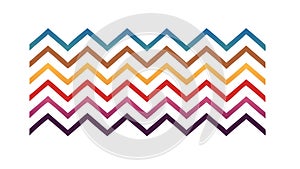 Vibrant Zigzag Pattern for Energetic and Modern Backgrounds, vector design Generative AI