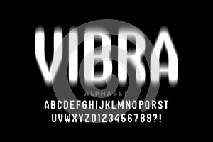 Vibrate style font design