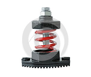 Vibration Damper isolated on white background Clipping Paths