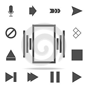 vibration on the phone icon. web icons universal set for web and mobile