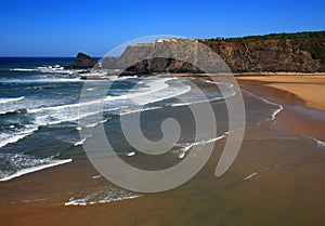 Vicentine coast, Algarve, South Western Portugal. Odeceixe Beach