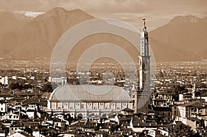 VICENZA city in Italy and the monument called BASILICA PALLADIAN