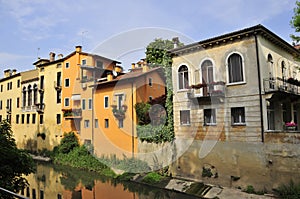 Vicenza houses and canals photo