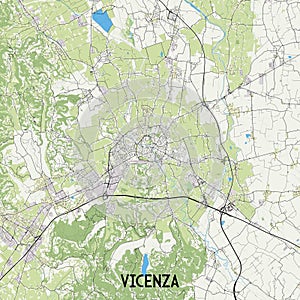 Vicenza Italy map photo