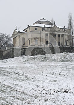 Vicenza, VI, Italy - March 1, 2018: ancient villa called La ROTO