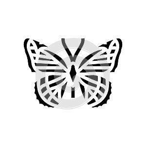 viceroy summer glyph icon vector illustration