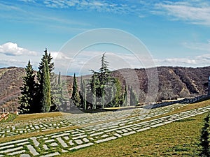 In the vicinity of the Bodbe monastery in Georgia