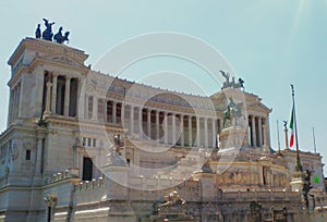 The Victor Emmanuel II Monument In Rome. Italy