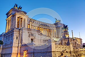 The Victor Emmanuel II National Monument in Rome