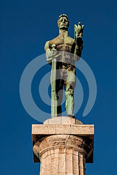 Victor Monument, Belgrade - frontal closeup