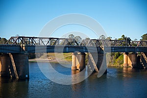 The Victoria Bridge, over Nepean River and officially known as The Nepean Bridge, is a heritage-listed former railway bridge. photo