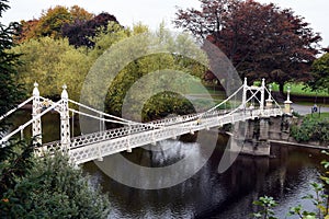 Victoria Bridge over the River Wye, Hereford, Herefordshire, England