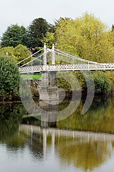 Victoria Bridge over the River Wye, Hereford, Herefordshire, England
