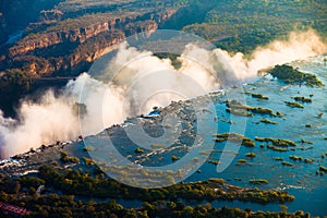 Victoria Falls Aerial photo