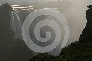 Victoria falls sunset