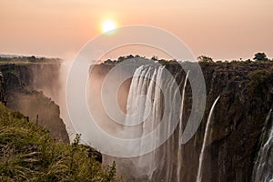 Victoria Falls sunset