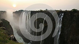 Victoria Falls sunset