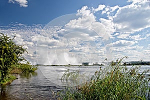 Victoria falls upstream